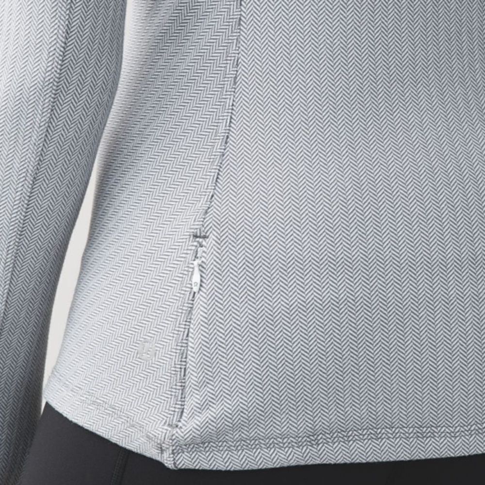 LULULEMON Kanto Catch Me Long Sleeve Top herringbone Size 8 - Picture 9 of 13